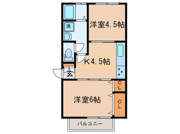 第２サンフィ－ルドの物件間取画像